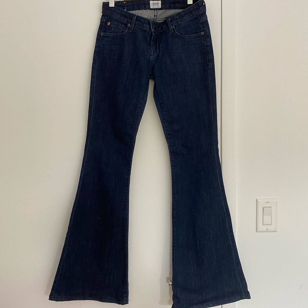 HUDSON JEANS Woodstock Flare 25 Blue Denim